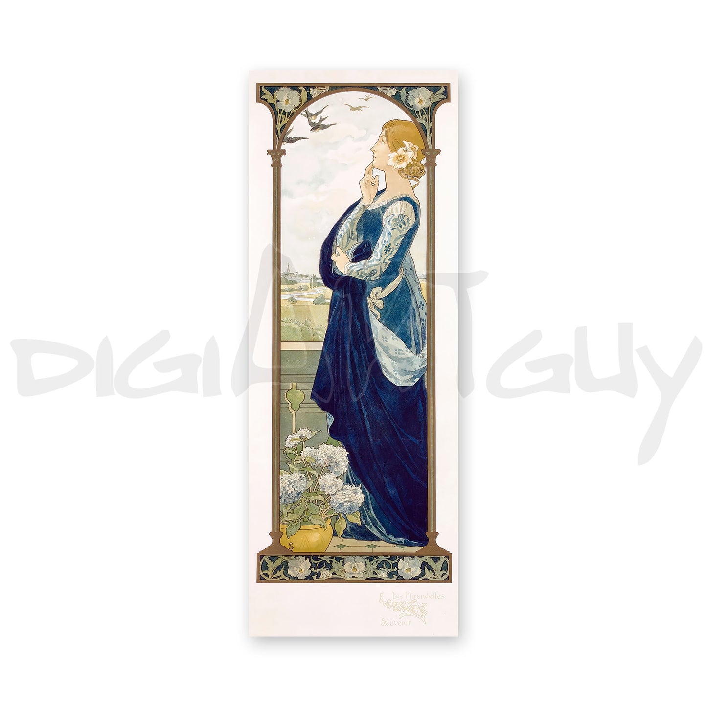 Les Hirondelles Souvenir (The Swallows of Remembrance) by Elisabeth Sonrel, ca 1901