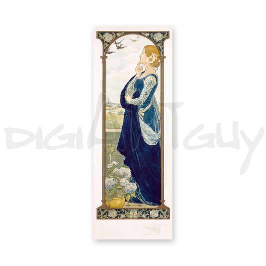 Les Hirondelles Souvenir (The Swallows of Remembrance) by Elisabeth Sonrel, ca 1901