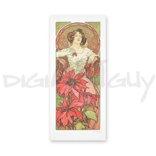 Le Rubis – Alphonse Mucha, The Precious Stones (1900) | Art Nouveau