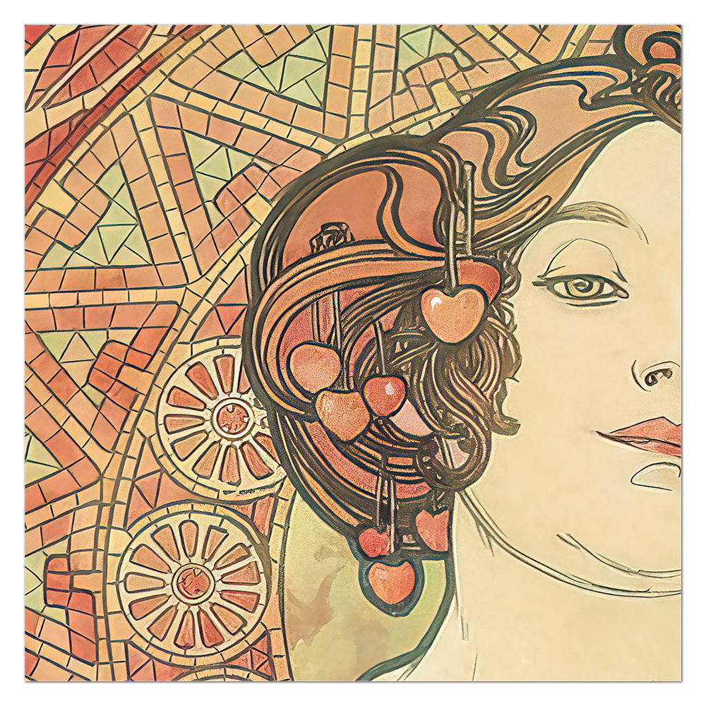 Le Rubis – Alphonse Mucha, The Precious Stones (1900) | Art Nouveau