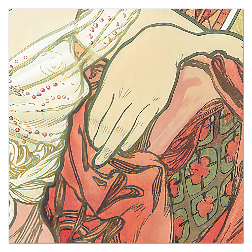 Le Rubis – Alphonse Mucha, The Precious Stones (1900) | Art Nouveau