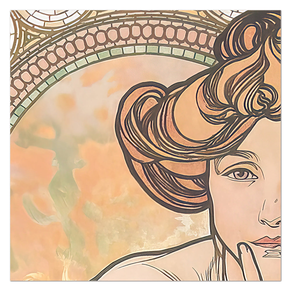 La Topaze – Alphonse Mucha, The Precious Stones (1900) | Art Nouveau