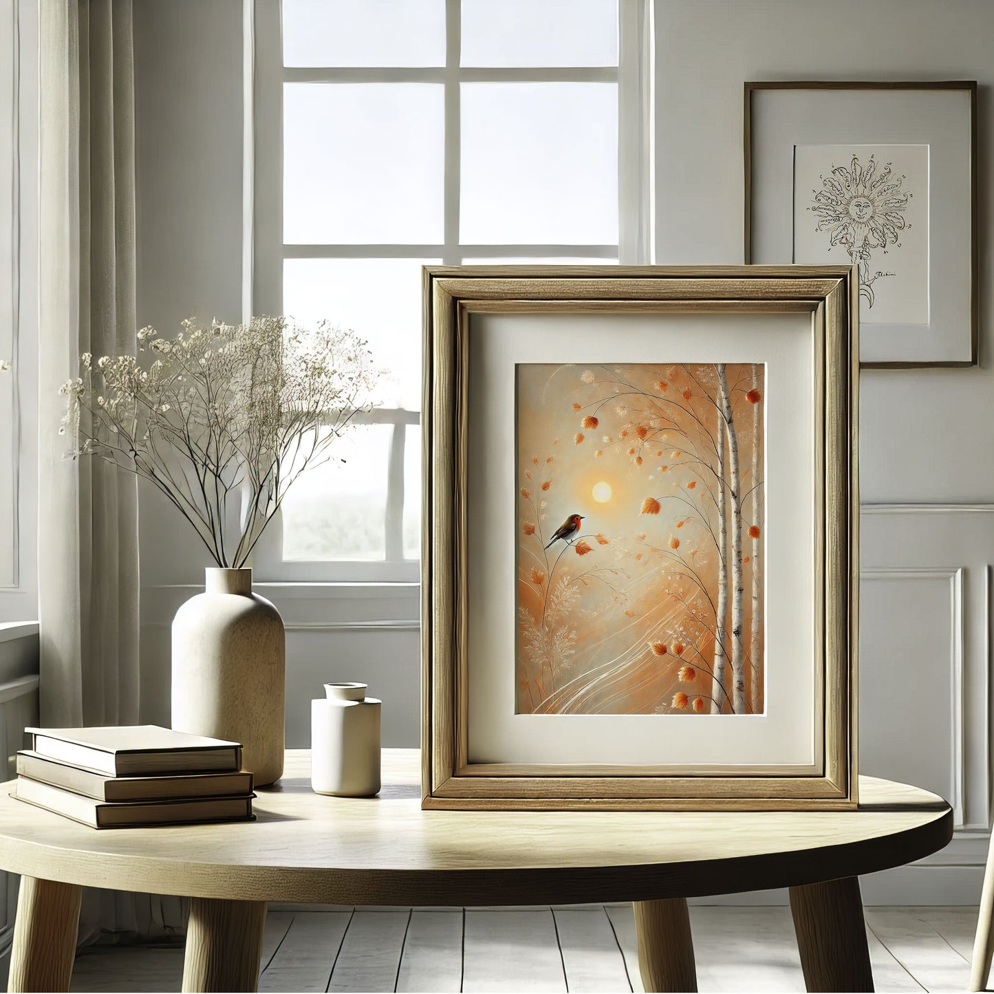 Ethereal Autumn Breeze: 18 Dreamy Fall-Inspired Digital Art Prints for DIY Projects & Home Decor