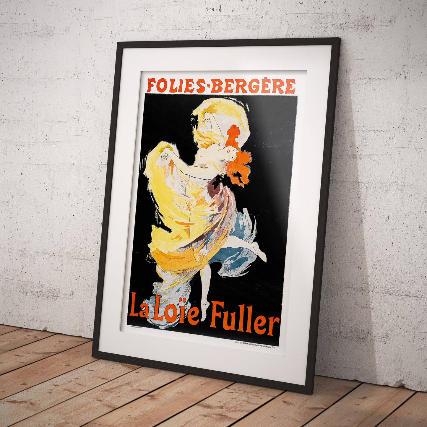 Folies Berger: La Loïe Fuller by Jules Chéret - Theatrical advertisement seen on Friends tv show