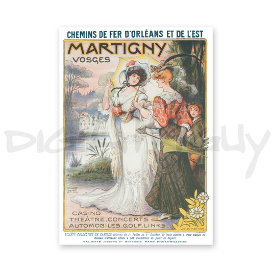 Martigny Vosges French Railway Travel Poster | by Lucien Métivet (1909)