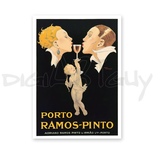 Porto Ramos-Pinto by René Vincent - Advertisement poster seen on Friends tv show