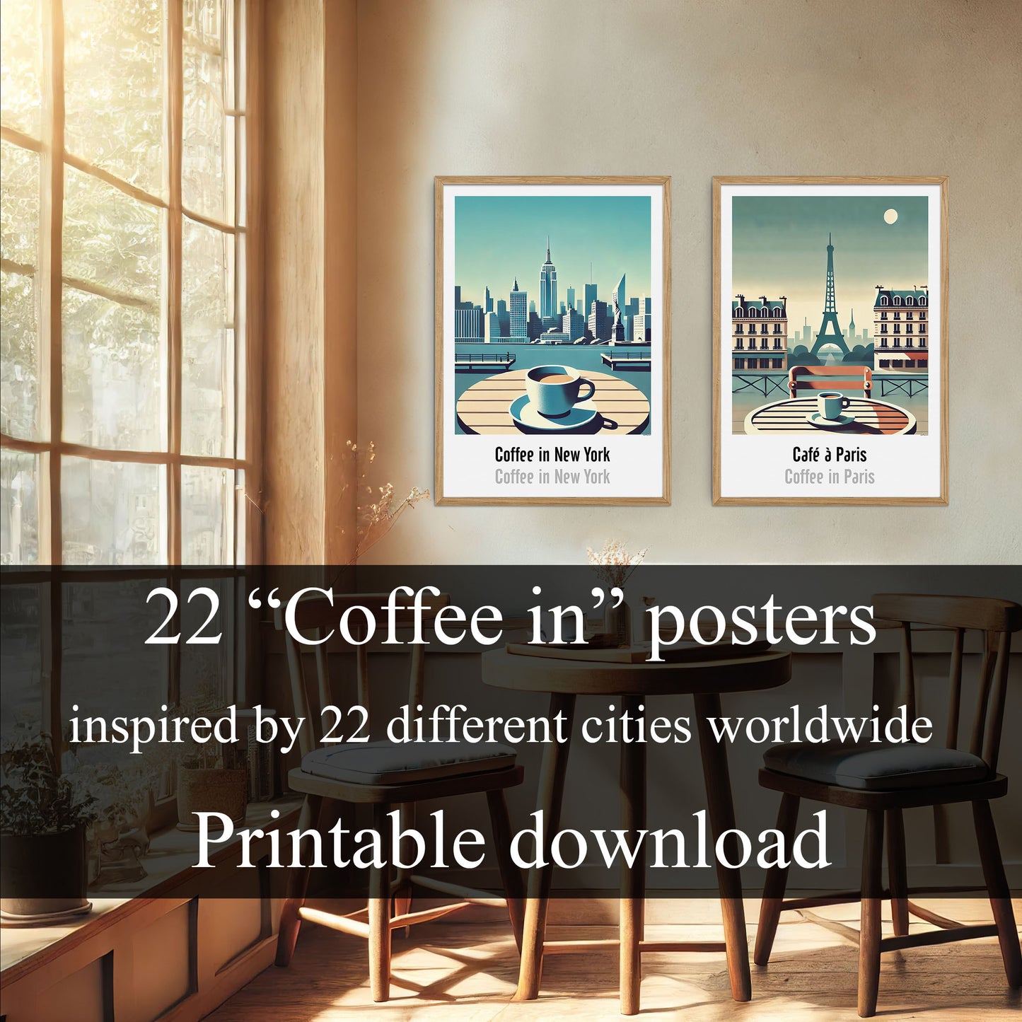 Coffee Around the World: A Collection of 22 Unique Art Deco-Inspired Posters